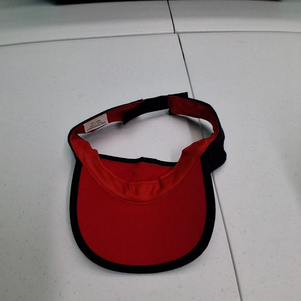 NRA Women On Target Visor OSFM Red Black Annie Oakley Cowgirl Americana Sporty